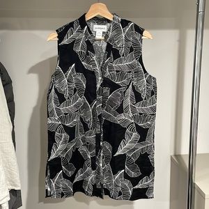 Linen sleeveless top